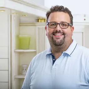 Herr Christoph Meier in der Praxis am Standort Scheinfeld
