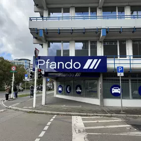 Außenansicht Pfando Filiale Mannheim