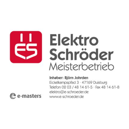 Logotyp från Elektro Schröder  Meisterbetrieb e. K. Inh. Björn Johrden