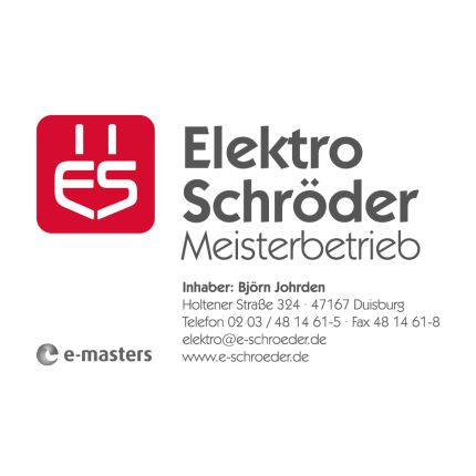 Logo fra Elektro Schröder  Meisterbetrieb e. K. Inh. Björn Johrden