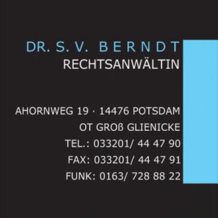 Logo od Rechtsanwältin Dr. S.V. Berndt