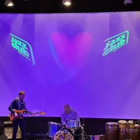 Jazzfestival 2025: Die Formation „Ain't it Funky Now“ für die JAZZCLASSIX beim Aufbau