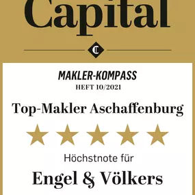 Engel & Völkers Aschaffenburg Top Makler Auszeichnung von Capital