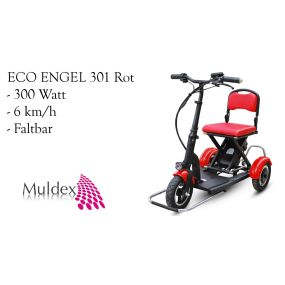 E-Scooter Eco Engel 301 Rot 300 Watt / Faltbar 6 km/h