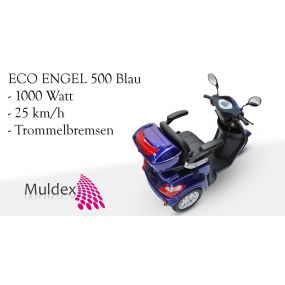 E-Scooter Eco Engel 500 Blau 25 km h / Trommelbremsen