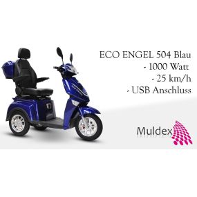 Seniorenmobil Eco Engel 504 Blau 1000 Watt 25 km h