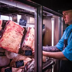 Dry-aged steaks from Cuxland cattle