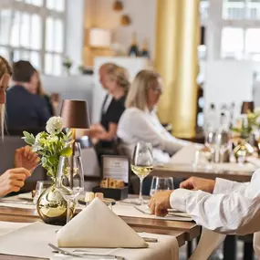 Couple in the restaurant