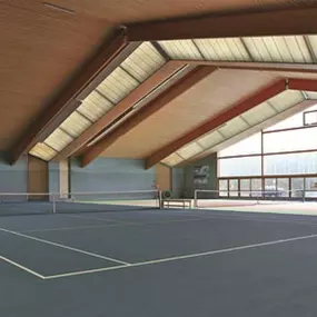 indoor tennis court