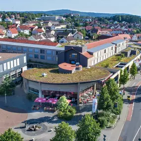 Aerial view of hotel