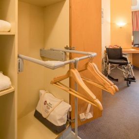 Mobility accessible guest room