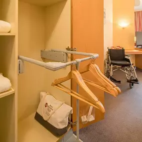 Mobility accessible guest room