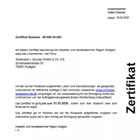 Bild von Winkhardt + Spinder GmbH & Co. KG