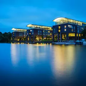 Hotel exterior view by night