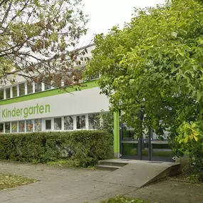 Hausansicht, FRÖBEL-Kindergarten Fröbelspatzen in Berlin; © 2022 FRÖBEL e.V. Alle Rechte vorbehalten