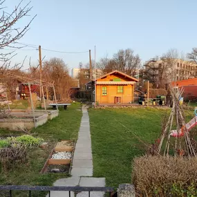 Unsere Kita in Wandsbek: Schrebergarten des FRÖBEL-Kindergartens Wandsbek Quarree, © FRÖBEL e.V. Alle Rechte vorbehalten