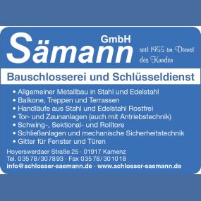 Bild von Sämann GmbH Bauschlosserei und Schlüsseldienst