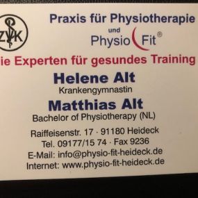 Bild von Praxis für Physiotherapie und Physio Fit Helene Alt