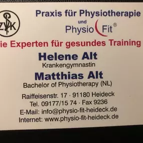 Bild von Praxis für Physiotherapie und Physio Fit Helene Alt