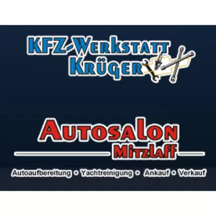 Logotyp från KFZ-Werkstatt Krüger - Autosalon Mitzlaff - US Cars - Yachtpolierung - Autoaufbereitung