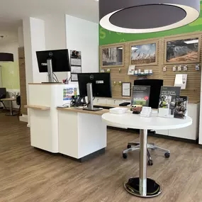 Innenaufnahme vom Kassenbereich von GEERS