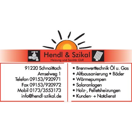 Logo van Heizung & Sanitär Hendl & Szikal GbR