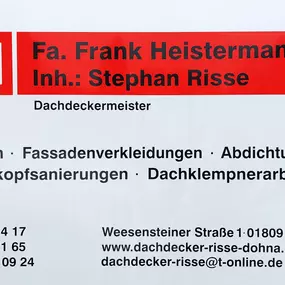 Bild von Frank Heistermann Inhaber Stephan Risse Dachdeckermeister e.K.