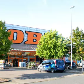 OBI Parkplatz Parchim