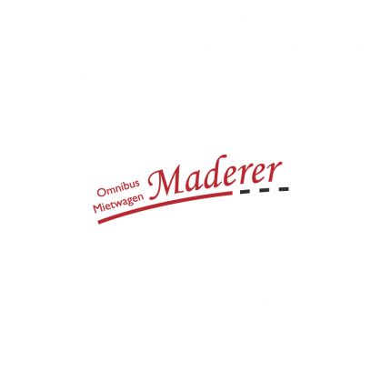 Logótipo de Maderer | Krankentransporte | Busunternehmen