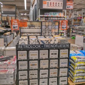 Baustoffabteilung, Retrofliesen OBI Markt Bad Kreuznach