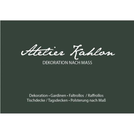 Logo de Atelier Kahlon, DEKORATION NACH MASS
