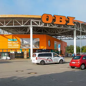 OBI Parkplatz Freiberg-Sachsen