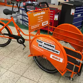 Das neue Lastenbike im OBI Sondershausen