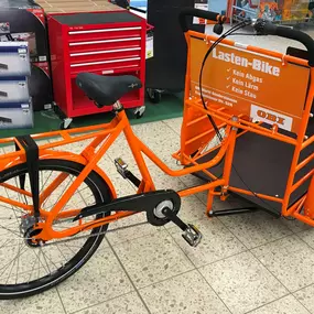 Das neue Lastenbike im OBI Sondershausen