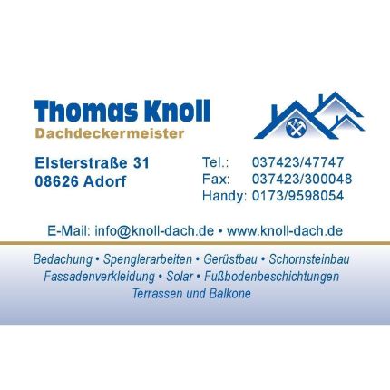 Λογότυπο από Dachdeckermeister Thomas Knoll