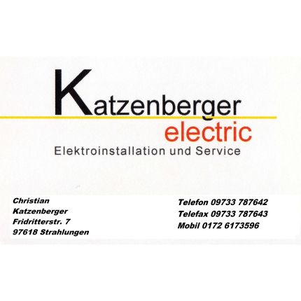 Logotyp från Katzenberger electric