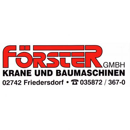 Logo de FÖRSTER GMBH KRANE UND BAUMASCHINEN