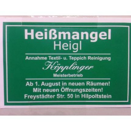 Logotyp från Heißmangel Heigl