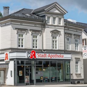 Aussenansicht der Stadt-Apotheke Laasphe