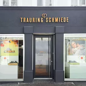 Trauringschmiede Saarbrücken Außenansicht und Schaufenster