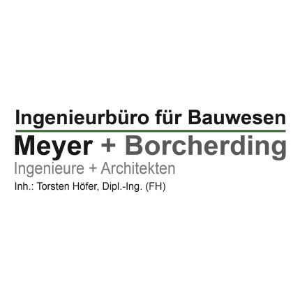 Logo fra Meyer & Borcherding Inh. Torsten Höfer Dipl.-Ing. (FH) Ingenieurbüro für Bauwesen