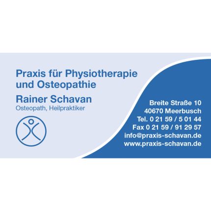 Logo von Praxis für Physiotherapie und Osteopathie Rainer Schavan