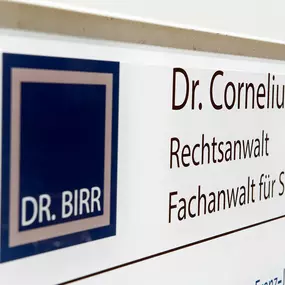 Bild von Rechtsanwalt Dr. Cornelius Birr