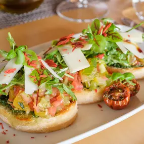 Bruschetta im Restaurant Seehaus – La Cucina Inizio.