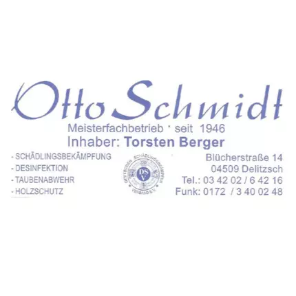 Logo van Otto Schmidt Schädlingsbekämpfung Inh. Torsten Berger