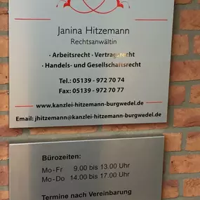 Bild von Kanzlei Hitzemann, Janina Hitzemann, Rechtsanwältin Fachanwältin für Arbeitsrecht