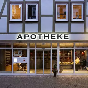 Aussenansicht der Apotheke in der Kirchstrasse