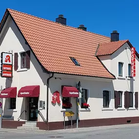 Aussenansicht der Rathaus-Apotheke OHG