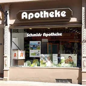 Aussenansicht der Schmids Apotheke