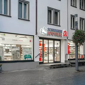 Aussenansicht der Schwanen-Apotheke